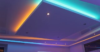 Натяжной потолок с подсветкой Люберцы, цена от 2146 руб.